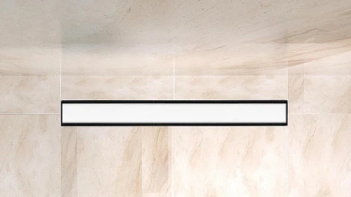 Душевой лоток BelBagno Luce BB-LD-LUCE-90-BIANCO с Белой матовой решеткой / под плитку