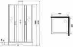 Душевая кабина Grossman Elegans 90x90 GR251Q без гидромассажа