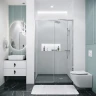 Душевая дверь Grossman Style 130 100.K33.05.130.10.00 профиль Хром стекло прозрачное