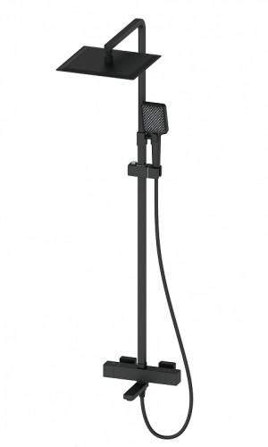 Душевая система Wonzon &amp; Woghand WW-88739901-MB с термостатом цвет Черный матовый