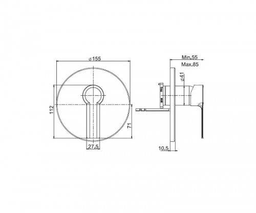 Смеситель для душа Fima Carlo Frattini Mast F3139X1CR цвет Хром