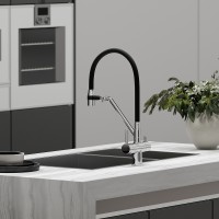 Смеситель для кухни Sancos Dora SC4003CH Хром Черный латунь