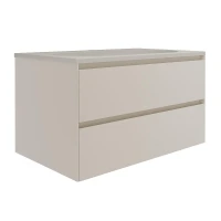 Тумба под раковину Vincea Люка Софт-Тач (Luka Soft-Touch) 80 VMC-2L800MBG подвесная цвет M.Beige Soft-touch