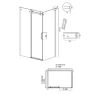 Душевой уголок Grossman Classic 140x90 120.K33.04.1490.21.10 профиль Черный матовый стекло тонированное
