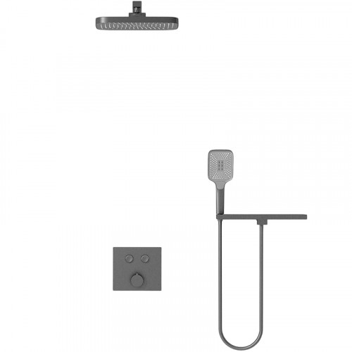 Душевая система Vincea VSFW-4211RGM Вороненая сталь латунь встраиваемый