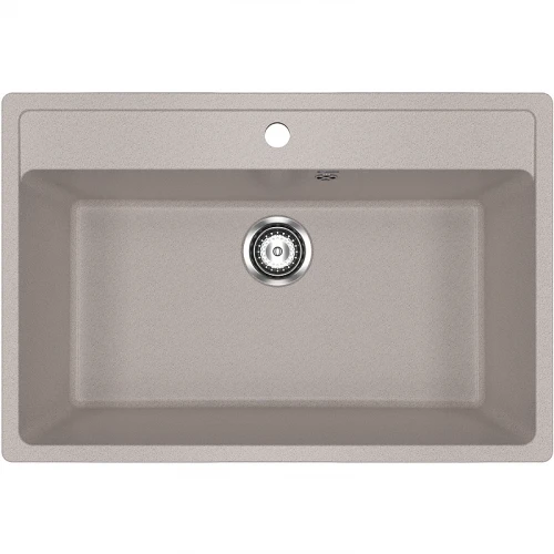 Кухонная мойка Ulgran Classic U-600-302 Песочная искусственный камень (литьевой мрамор) встраиваемый