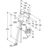 Смеситель для раковины Kludi Pure Easy 372840565 Хром латунь