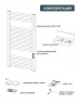 Электрический полотенцесушитель Rifar D-line 800х600 DL-080-60-BM цвет Черный янтарь матовый