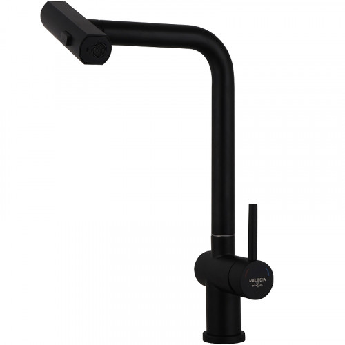 Смеситель для кухни Melodia della vita Perfetto MDV30208bk Черный нержавеющая сталь
