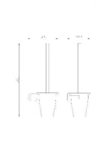 Ершик для унитаза Wonzon &amp; Woghand First WW-8429-LG цвет Глянцевое золото