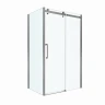 Душевой уголок BelBagno Marino 2 110x80 MARINO-2-AH-1-110/80-C-GM профиль Оружейная сталь стекло прозрачное