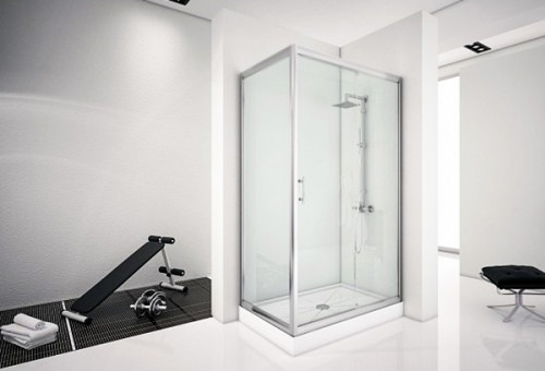 Душевой уголок Aquanet Alfa NAA1131 140x80 профиль Хром стекло Прозрачное