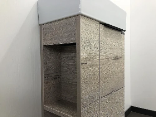 Тумба с раковиной Comforty Матэ 40 00-00000833 подвесная Дуб дымчатый