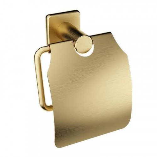 Держатель туалетной бумаги Wonzon &amp; Woghand WW-V1802-BG с крышкой цвет Брашированное золото