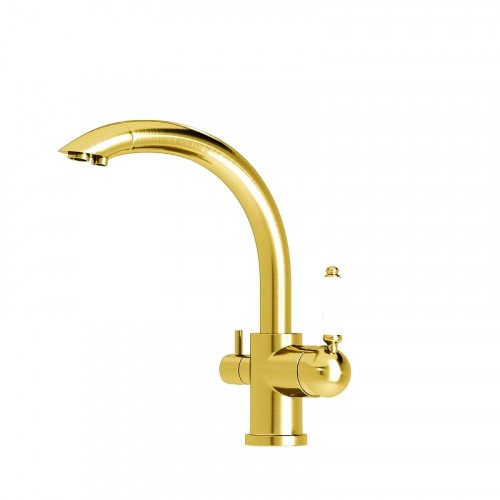 Смеситель для кухни Seaman Barcelone SSL-5382-GS цвет Золото сатин