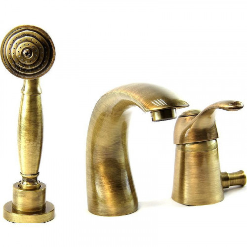 Смеситель на борт ванны Webert Aurora AU850701065 Бронза