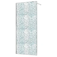 Душевая перегородка Azario Walk-In 120 AZ-275-120-CH-CBR профиль Хром стекло с узором Битое стекло