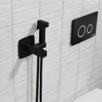 Гигиенический душ со смесителем WasserKRAFT Nuthe 9138 Черный матовый латунь встраиваемый