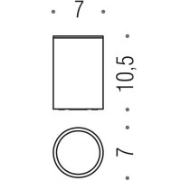 Стакан для зубных щеток Colombo Design Plus W4941.HPS1 Zirconium