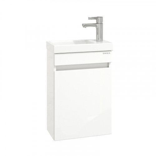 Тумба под раковину Onika Милтон 40 R 104007 подвесная цвет Белый