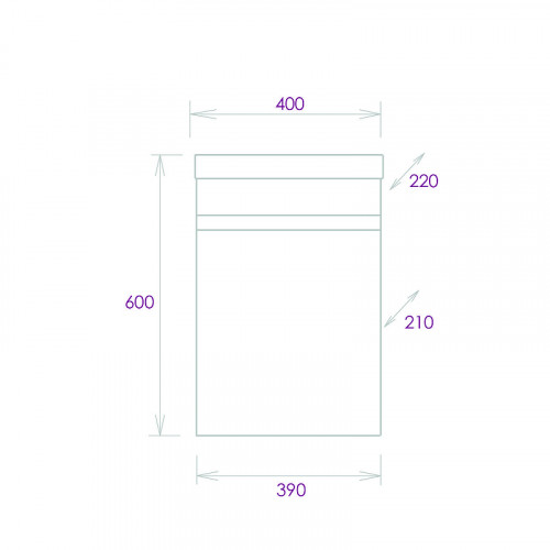 Тумба под раковину Onika Милтон 40 R 104007 подвесная цвет Белый
