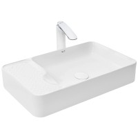 Раковина WeltWasser Elbach 2263 56 10000004574 Белый глянец фаянс накладная