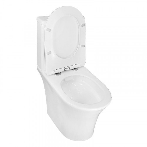 Унитаз компакт Azario Vois AZ-1343В цвет Белый с бачком и сиденьем Микролифт