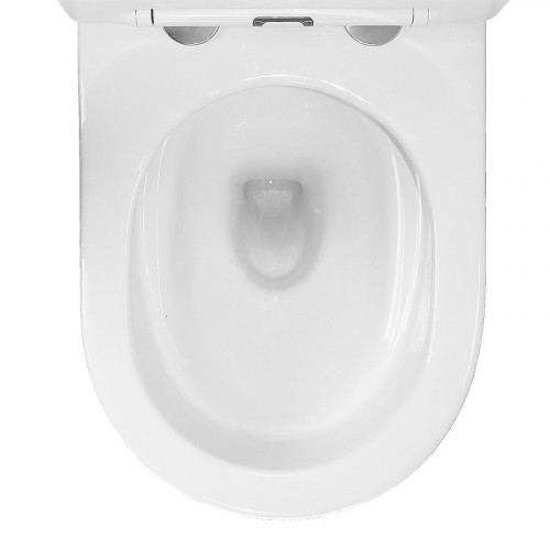 Унитаз компакт Azario Vois AZ-1343В цвет Белый с бачком и сиденьем Микролифт
