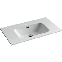 Раковина Ceramicanova Element 80 CN7005 Белая фарфор полувстраиваемая