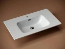 Раковина Ceramicanova Element 80 CN7005 Белая фарфор полувстраиваемая