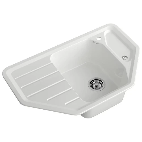 Кухонная мойка GranFest Corner C-800E иней цвет Иней