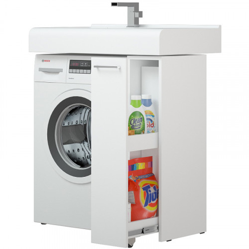 Тумба под раковину Corozo Лео 80 SD-00000782 Белая МДФ / ЛДСП