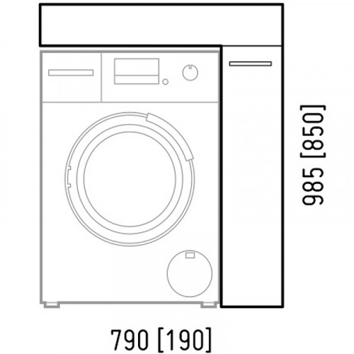 Тумба под раковину Corozo Лео 80 SD-00000782 Белая МДФ / ЛДСП