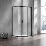 Душевой уголок Azario Milton 90х90 AZ-ND2142 900 профиль Черный стекло прозрачное