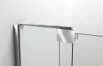 Душевая дверь Vincea Extra 110 VDP-1E1011CLGM профиль Вороненая сталь стекло прозрачное
