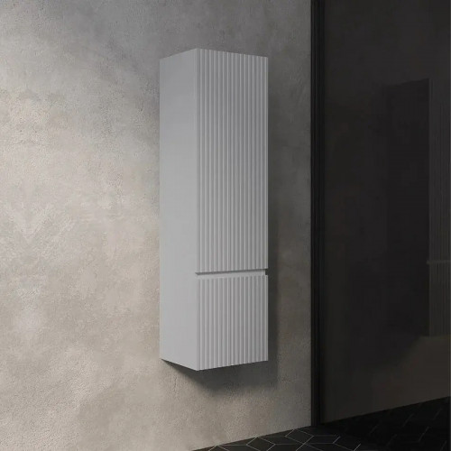 Шкаф пенал AQUAme S1 33 AQM9001GM подвесной цвет Серый