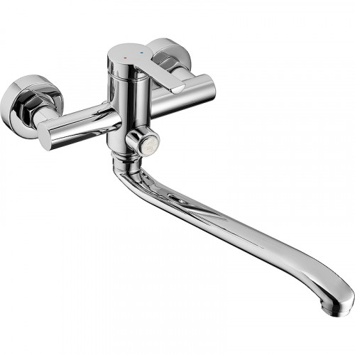 Смеситель для ванны Swedbe Diana 1055 универсальный Хром латунь на стену