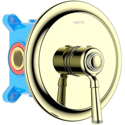 Смеситель для душа Aquatek Классик AQ1566PG Полированное золото