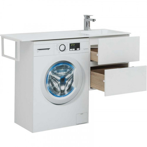 Тумба под раковину Aquanet Алвита 120 R 243660 подвесная Белая МДФ / ЛДСП