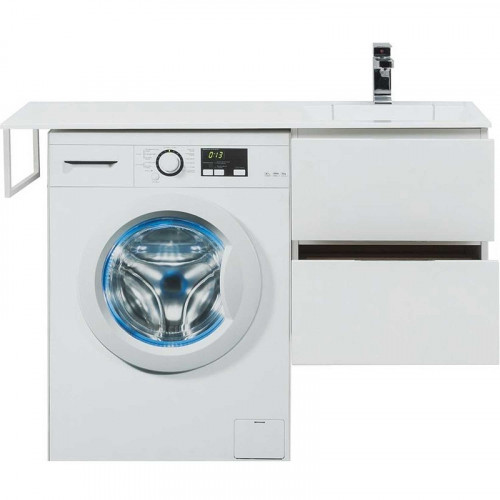 Тумба под раковину Aquanet Алвита 120 R 243660 подвесная Белая МДФ / ЛДСП