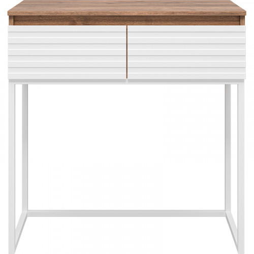 Тумба Brevita Dakota 80 DAK-019080-19-012Я Белая матовая Дуб Галифакс олово МДФ / ЛДСП