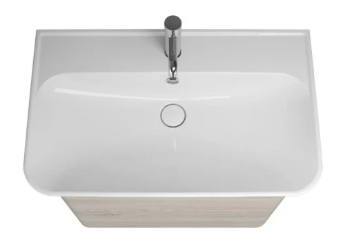 Тумба с раковиной Burgbad Iveo 80 SFEN080F2834G0161C0001*1 подвесная Фланелевый дуб
