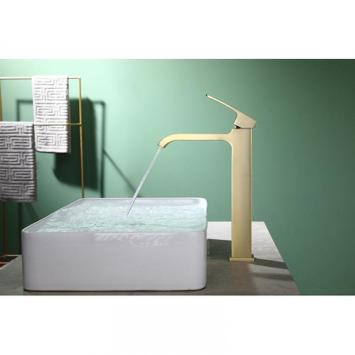 Смеситель для раковины Raglo R02.15.03 цвет Золото матовое