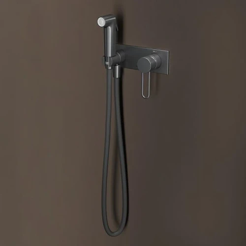 Гигиенический душ со смесителем Iddis Duna DUNGMV0i08 Графит матовый