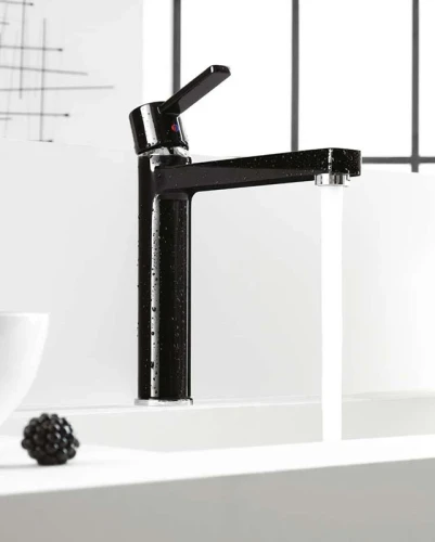 Смеситель для кухни Kludi Zenta 389738675 Черный Хром латунь