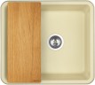 Кухонная мойка Aquaton Беллис 57 1A724932BS290 Шампань искусственный камень (литьевой мрамор) встраиваемый