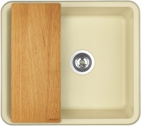 Кухонная мойка Aquaton Беллис 57 1A724932BS290 Шампань искусственный камень (литьевой мрамор) встраиваемый