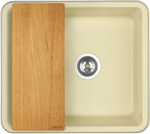 Кухонная мойка Aquaton Беллис 57 1A724932BS290 Шампань искусственный камень (литьевой мрамор) встраиваемый