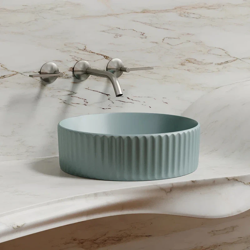 Раковина-чаша Ceramicanova Element 36 CN6057MLG Зеленая матовая фарфор накладная