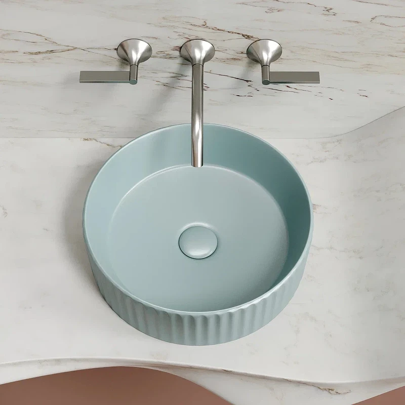 Раковина-чаша Ceramicanova Element 36 CN6057MLG Зеленая матовая фарфор накладная